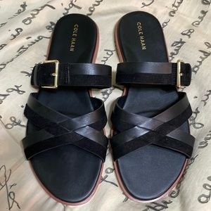 Cole Haan Leather and Suede Sandals